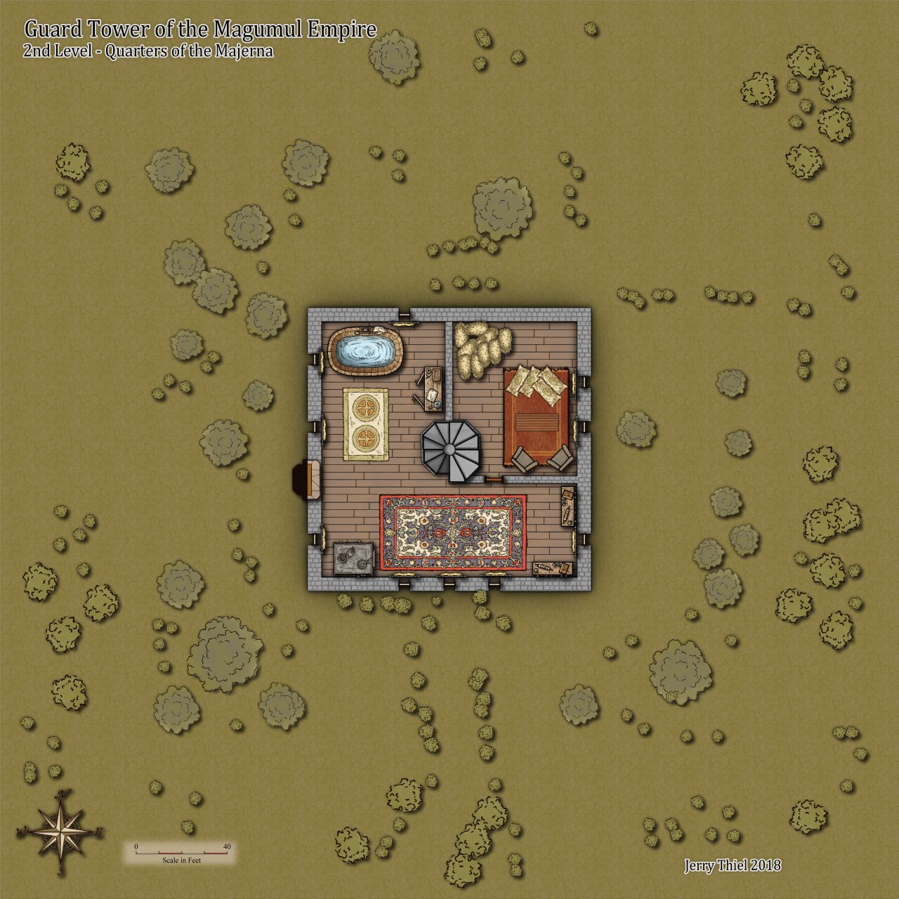 Nibirum Map: guard tower 2nd floor by Jerry Thiel